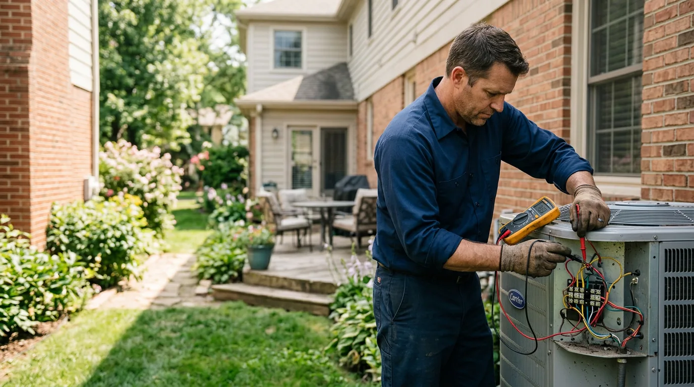 HVAC technician working near Gibbstown, NJ